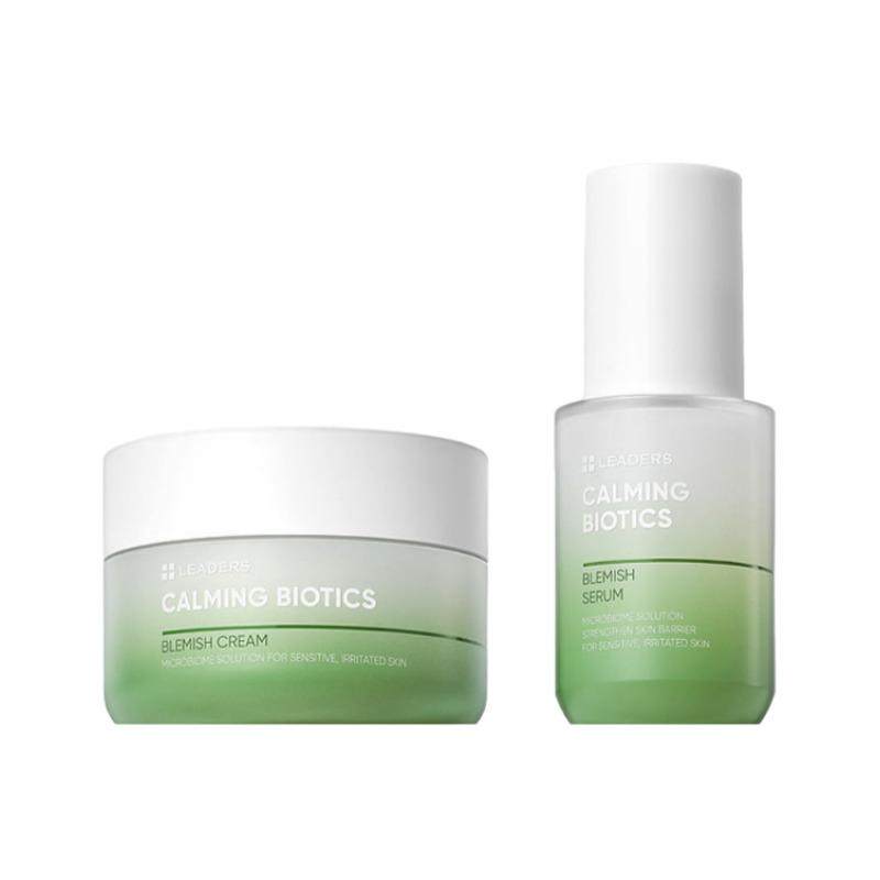 LEADERS Calming Biotics Blemish Serum 30ml + Cream 50ml Set