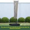 Sunshade Parasol Outdoor Banana-Shaped Patio Large Promotional Market Stall Beach Umbrella Base Satin Vinyl Alloy Sun Protection