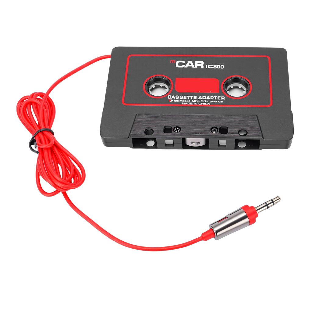 Car Cassette To Aux Adapter Type C To 3.5mm Aux Jack Cassette Tape Adapter Stereo 4 Channel Output with Metal Housing
