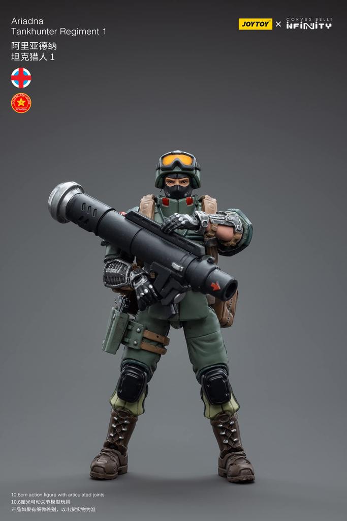 JOYTOY x Infinity Ariadna Tank Hunter Regiment 1 Scale PVC ABS Painted Movable Figure 1/18 &