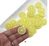 Simulation Resin  PVC Lemon Slices Flat Back Cabochon for Phone Case DIY Decoration Doll House Kitchen Toys