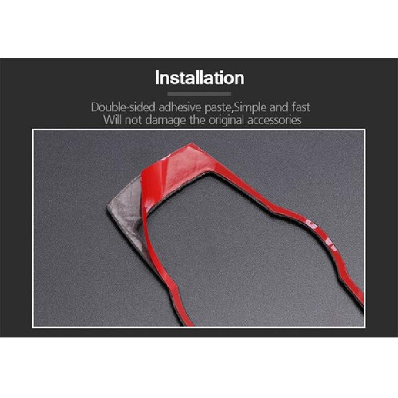 For BMW E90 E92 3 Series Carbon Fiber Car Headlight Switch Decoration Sticker