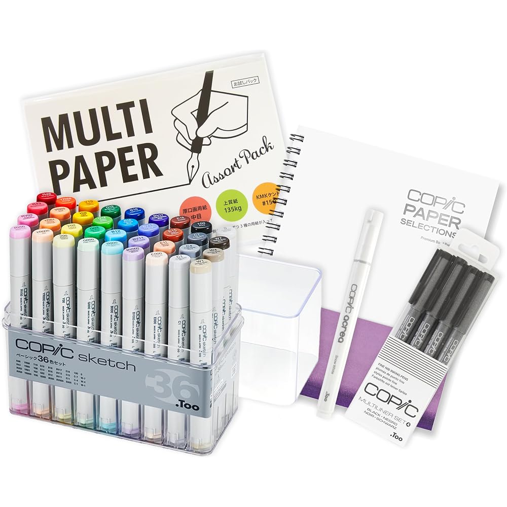 Too Copic Sketch Basic Box 36 Colors Made in Japan Multicolor Illustration Marker Marker Marker P...