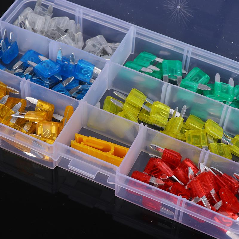 120 szt. Zestaw asortymentowy mini bezpieczników płytkowych Auto Samochód Motocykl SUV Zestaw bezpieczników Cn37
