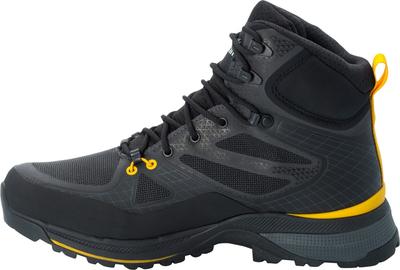 Men's Trekking Shoes Jack Wolfskin Force Trekker Texapore Mid M (4048601) Black/burly Yellow XT