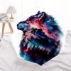 1pc Galactic Wolf Automatic Folding Umbrella - 3 Folding Design, Vivid Cartoon Pattern, Suitable for Outdoor Activities, A Gift for Fans In All S