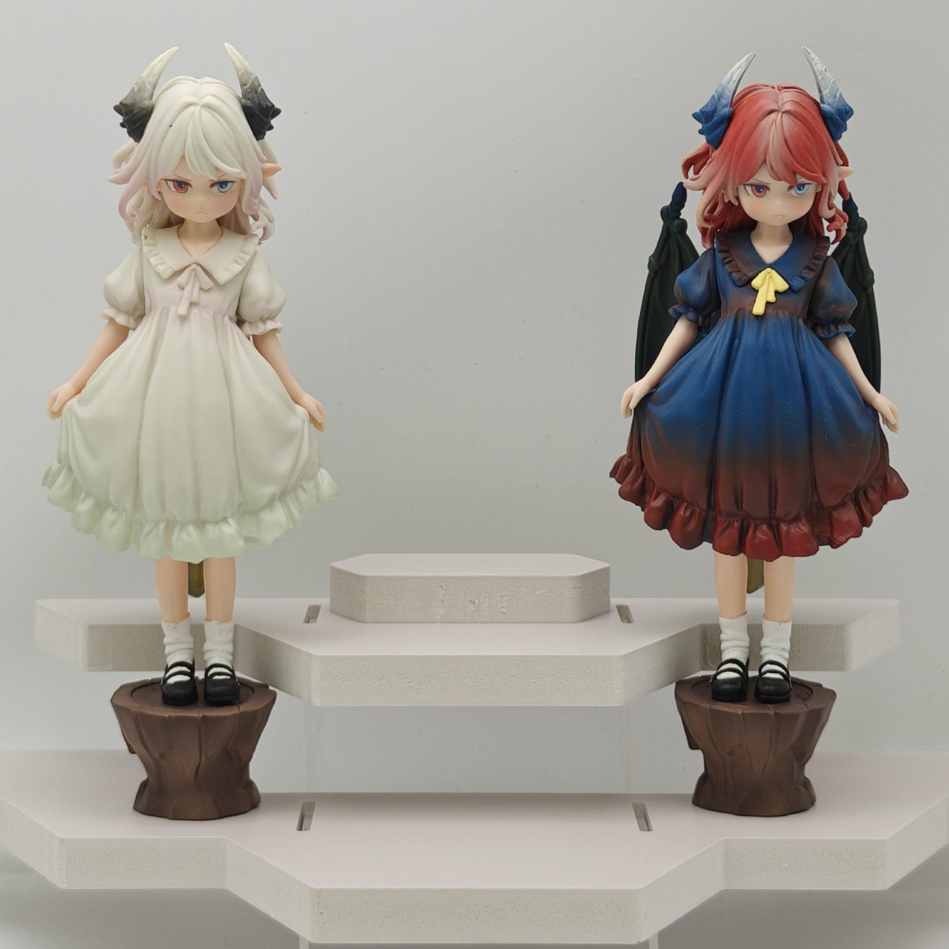 

Anime Dragon Girl Kanna Kamui Angry Twin Demon Girl Collectible Figure Statue Desktop Decoration For Anime Fans Collection Gift