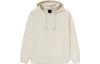 Li Ning Wade Collection, Letter Pattern Fleece Lined Loose Fit Pullover Hooded Sweatshirt Winter Unisex White AWDS115-6