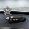Rhinestone Car Temporary Parking Sign  Stop Sign Card Plate  Car Styling