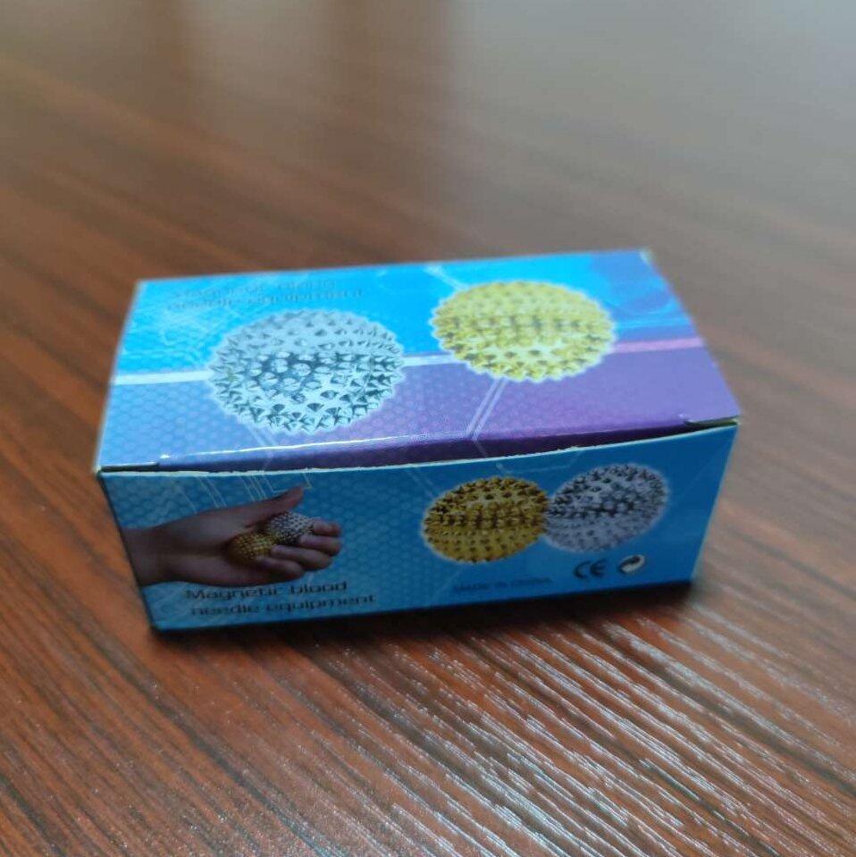 Шипастый магнитный мяч для массажа рук для фитнеса и физиотерапии