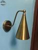 Handmade Brass Wall Lamp Sconce Light Fixture Cone shape Wall Decor Lights