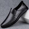 Fashion New Mens Loafers Genuine Leather Men Shoes High Quality Formal Casual Moccasins Soft Breathable Slip On Boat Shoes Driving Shoes