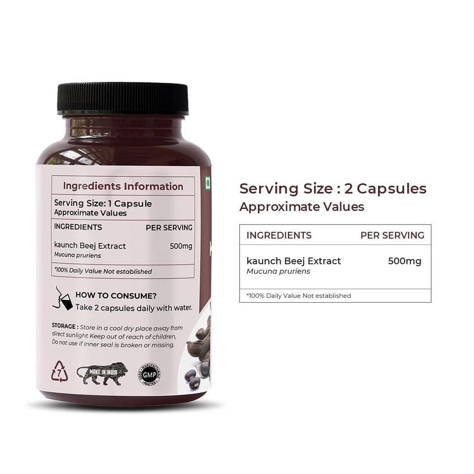 Saptamveda Kaunch Beej Extract Capsules, 60 Capsules