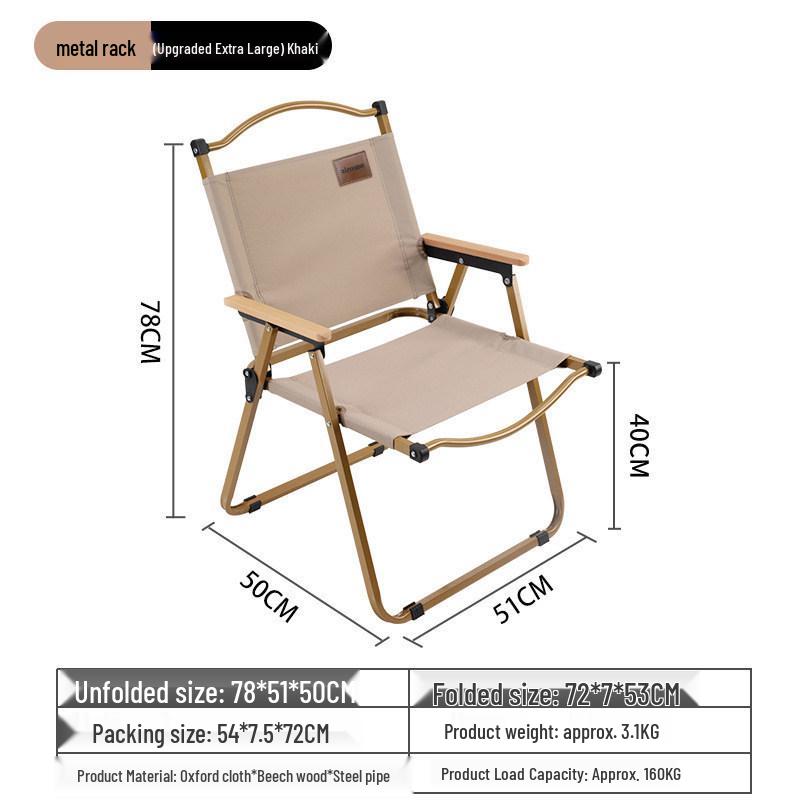 Kermit Outdoor Folding Chair: Camping, Fishing, and Beach Stool