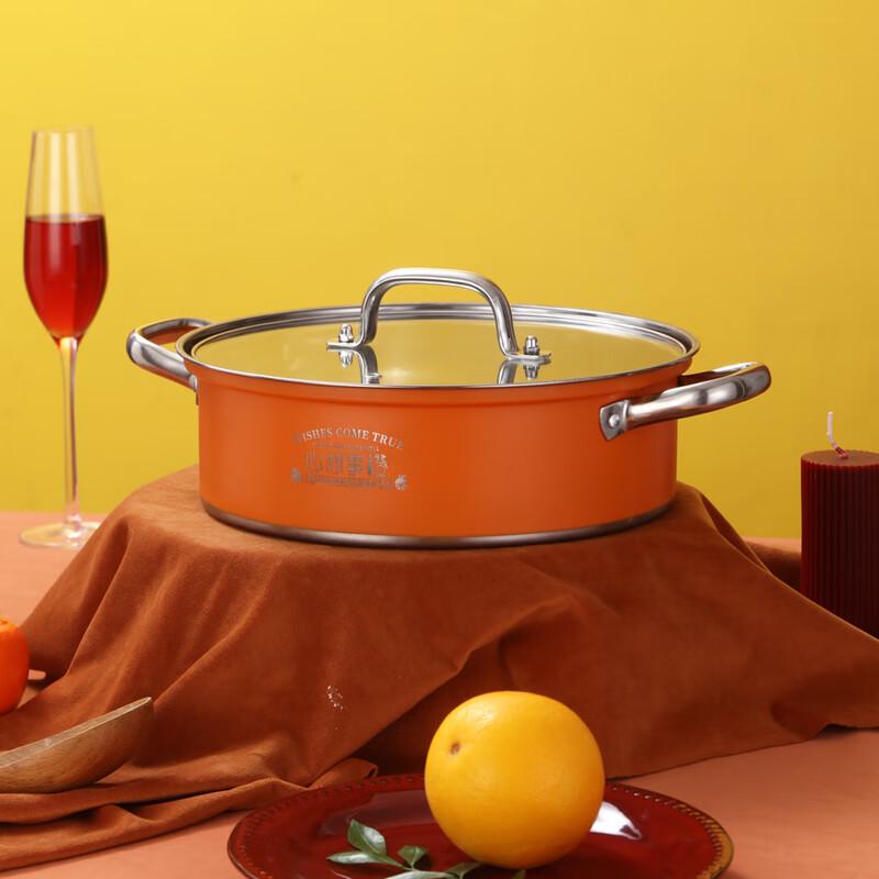 Yibo Orange Wishes 28cm Multi-functional Hotpot & Soup Pot