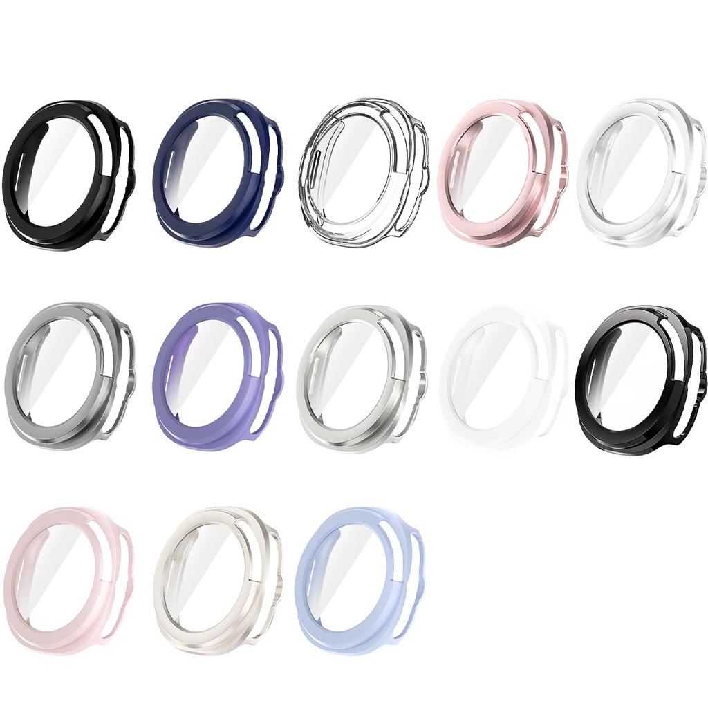 Hülle für Samsung Galaxy Watch 8 Classic Zubehör Panzerglas Displayschutz Bumper Galaxy Watch 8 Classic 46mm PC Hülle