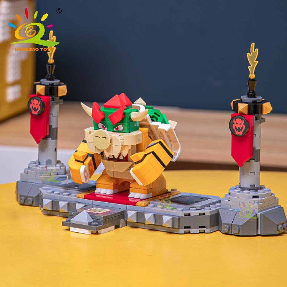 

PLAYTHINGS 491Pcs Boys DIY Japanese Games Cartoon Koopa Featuring Combat Platform Construction Blocks Bricks Playthings Children Adult Present