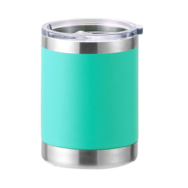 12 oz Kaffeetasse, Vakuumisolierte Campingtasse mit Deckel, doppelwandiger Edelstahl-Reisebecher für Zuhause, Büro, Schreibtisch