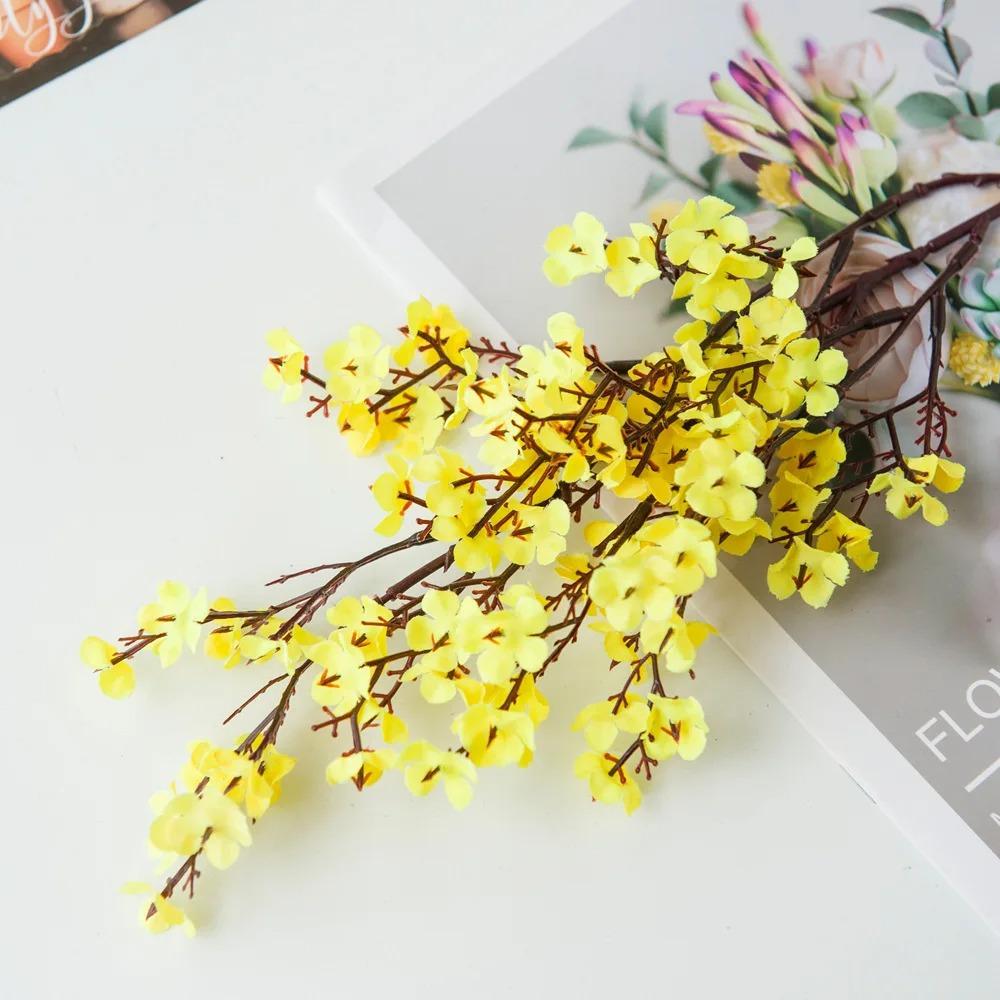 Neue Lange Künstliche Sakura Blume Seidenblätter Frühling Winter Garten Topfpflanzen Hochzeitsszene DIY Heimstrauß Dekoration