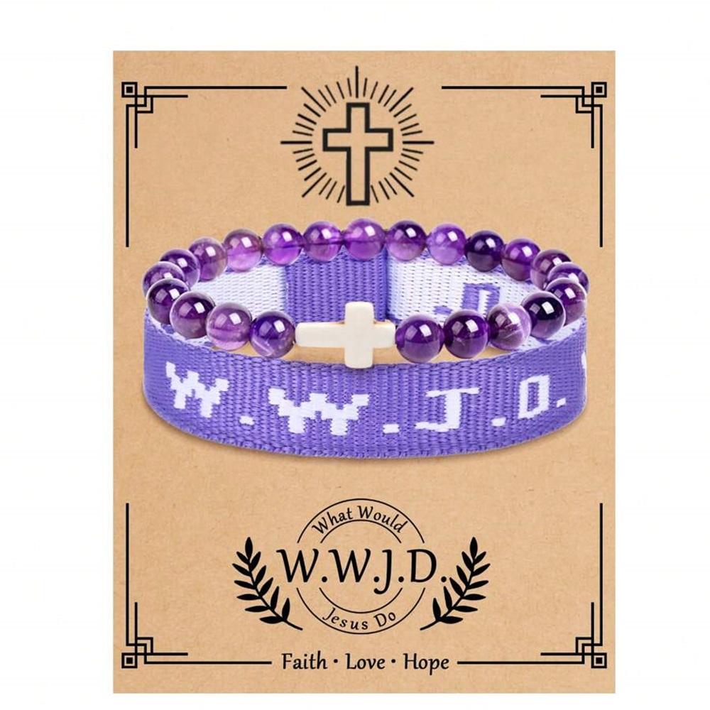 Buy 2pc What Would Jesus Do Wwjd Bracelets Pack Hwlf