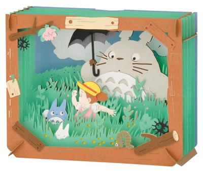 Ensky Paper Theater Mein Nachbar Totoro PT-062N Spaziergang auf dem Feld