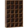 Mobile porta CD con ripiani regolabili, 89 x 130,5 cm, Marrone Rustico
