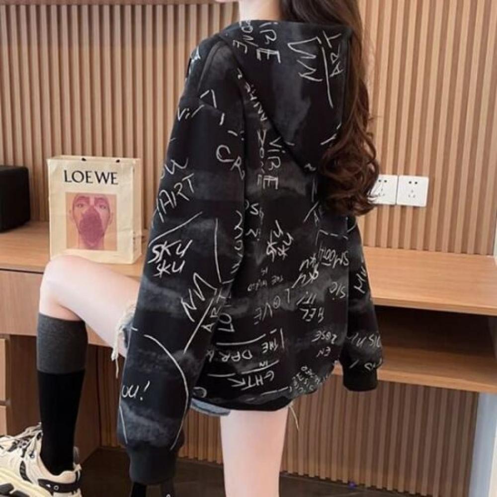 Navava Casual Loose Fit Long Sleeve Hoodie Nt2984