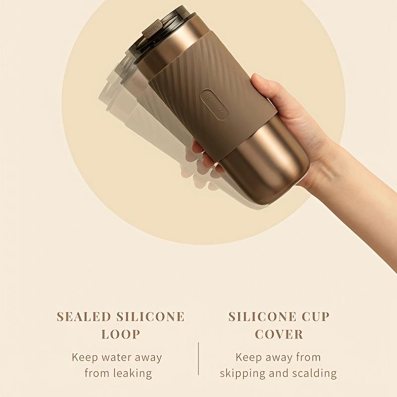 

1pc Handheld Accompanying Coffee Cup 316 Stainless Steel Large Capacity Modern Simple Gifts Daily Carry Gift 520ml золотистый
