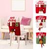 Christmas cartoon chair covers Cute cartoon restaurant chair covers Home chair covers For home holiday party decorations