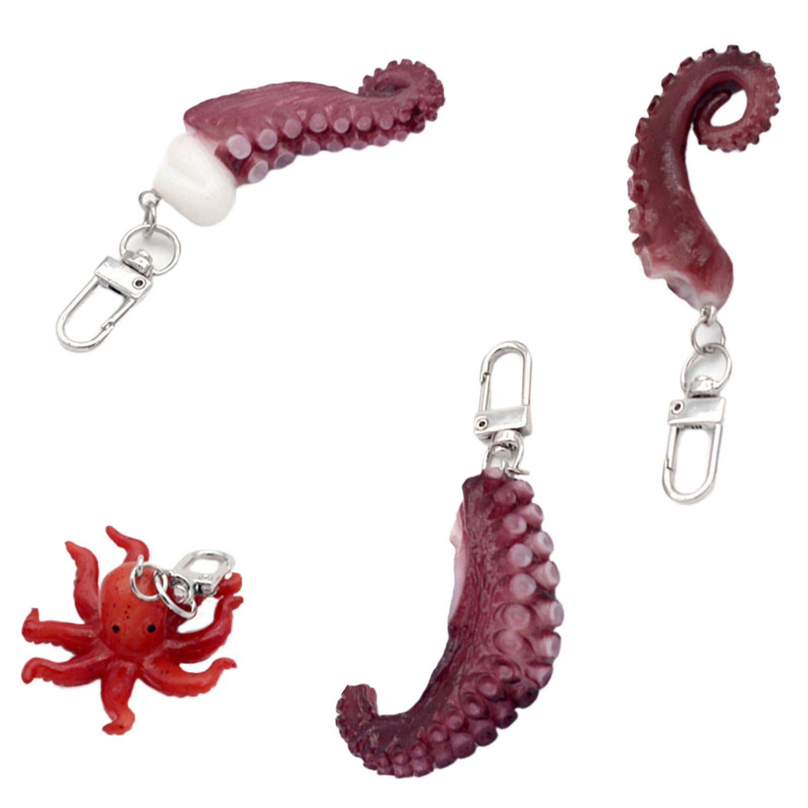 

Брелок-коготь осьминога и кальмара, многофункциональный, ПВХ-сплав, шарм, кольцо для ключей, портативный модный аксессуар для сумок и ключей