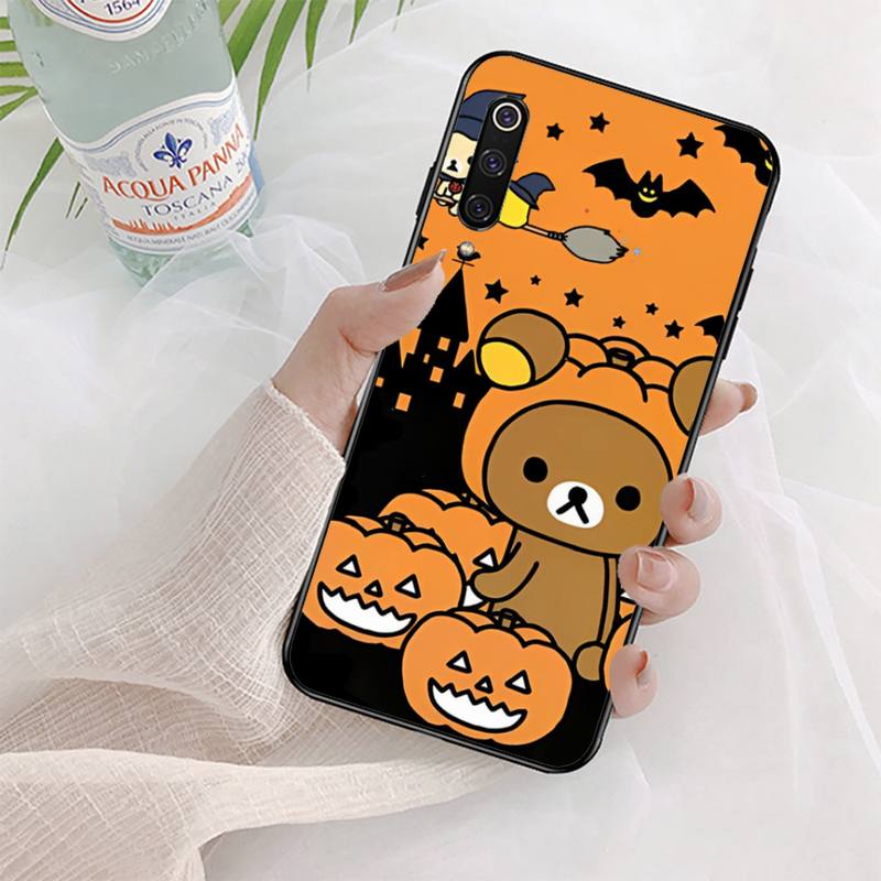 

Чехол для телефона с медведем Rilakkuma для Xiaomi mi 5 6 8 9 10 lite pro SE Mix 2s 3 F1 Max2 3 Redmi 5