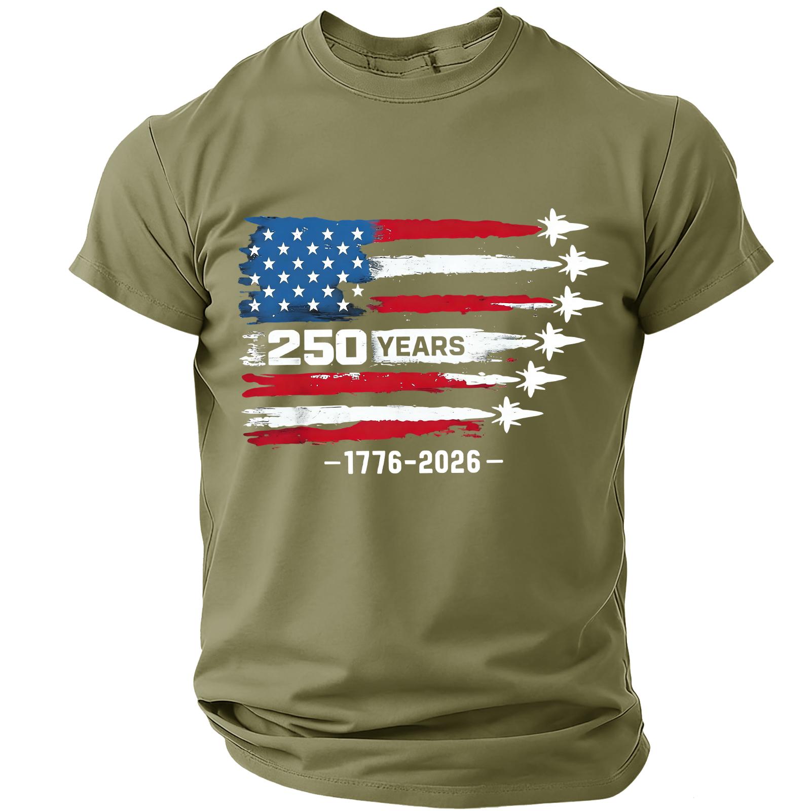 Shirts for Men 250 Anniversary USA Shirt Shirt Patriotic Shirts for Men USA 250th Anniversary Shirt S