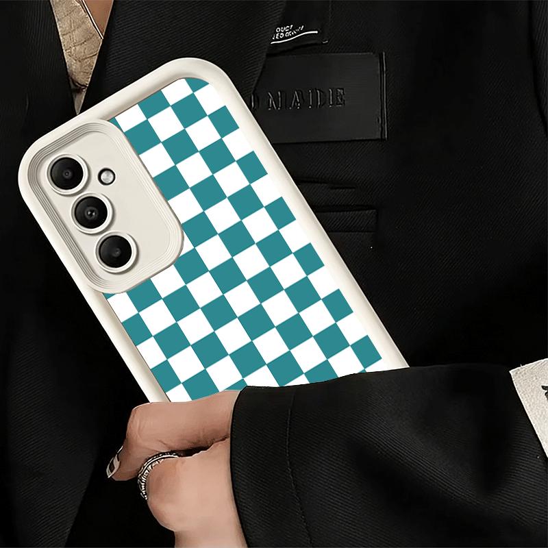 Phone Case for Samsung Galaxy A17 A16 A15 A14 A13 Retro Classic Chess Board Grid A56 A36 A26 A55 A35 A25 A54 A34 A24 A53 A33 A23