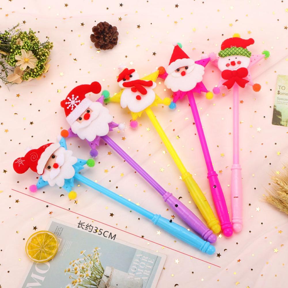 Snowman Christmas Flash Bar Luminous Prop Snowman Glow Stick  Christmas Birthday
