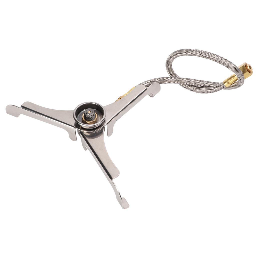 Outdoor Tripod Gas Stove Connector Foldable Heat Resisting Portable Camping Stove Long Tank