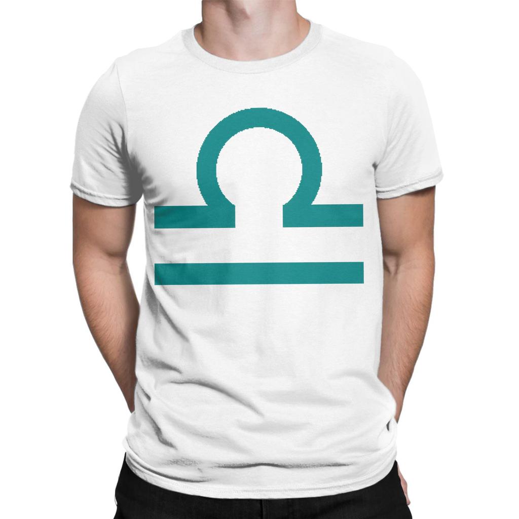 Humor libra teal sign latula terezi pyrope T-Shirt for Men Round Collar 100% Cotton T Shirts Short Sleeve Tees Clothing