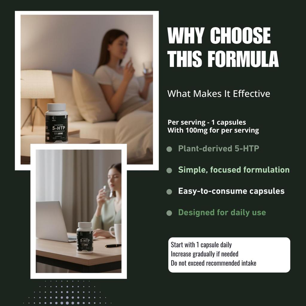 5-HTP Capsules | 100 Mg | Dietary Supplement