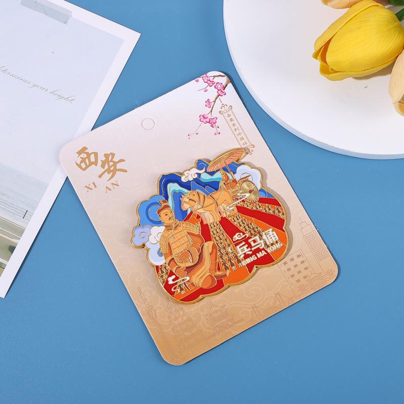 Xi an Terracotta Army Metal Fridge Magnet - Cultural Souvenir
