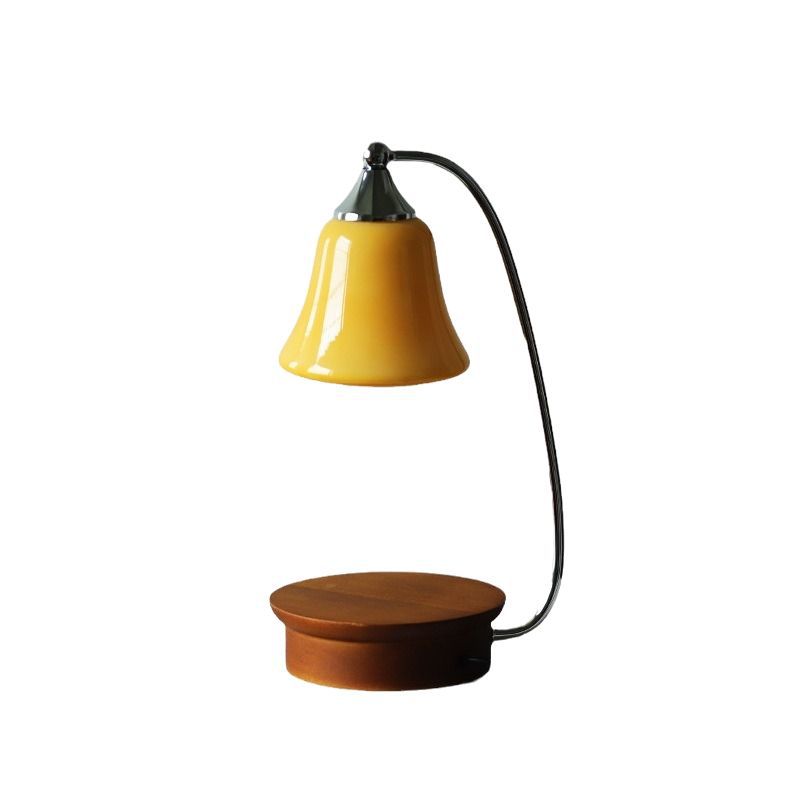 Caramel Color Aromatherapy Light Ambient Light Decoration Solid Wood Fireless Smokeless Candle Light Gift