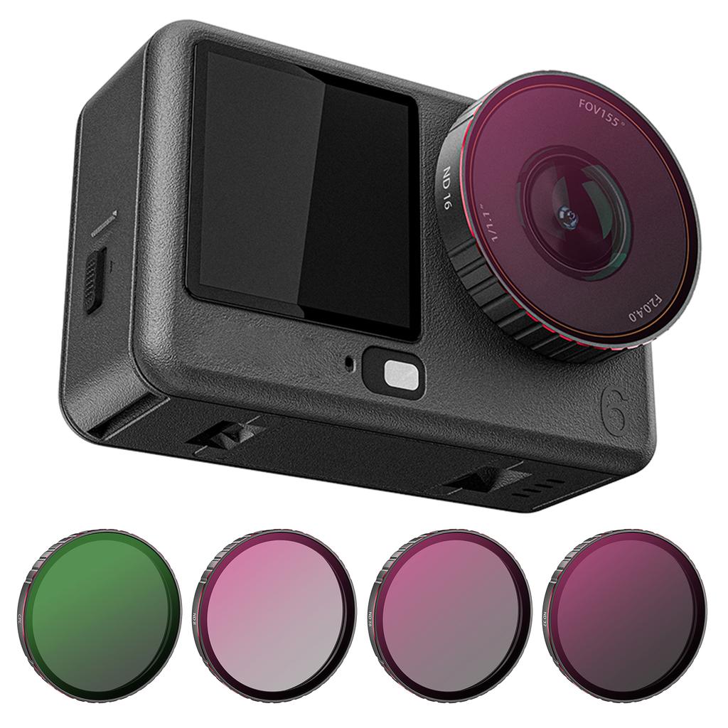 Lens Filter Lens Polarizer Filter HD Optical Glass Filters Multicoated Lens Polarizer Filter for DJI Osmo Action 6 Accessories