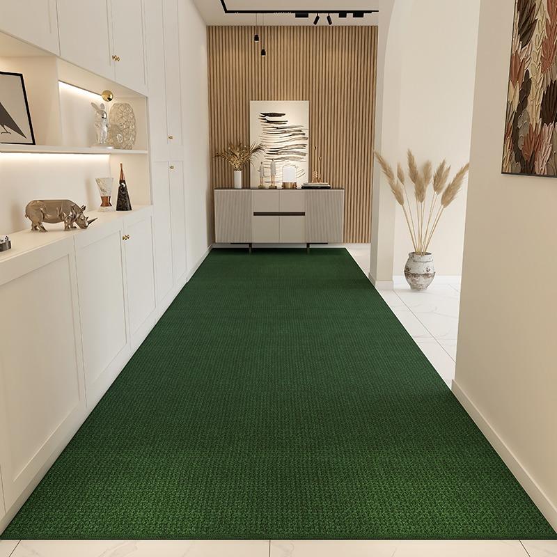 Hallway Floor Mat Dustproof Wear-resistant Carpet Entrance Door Mats Long Large Area Rug Solid Color Style Home Decoration Rugs