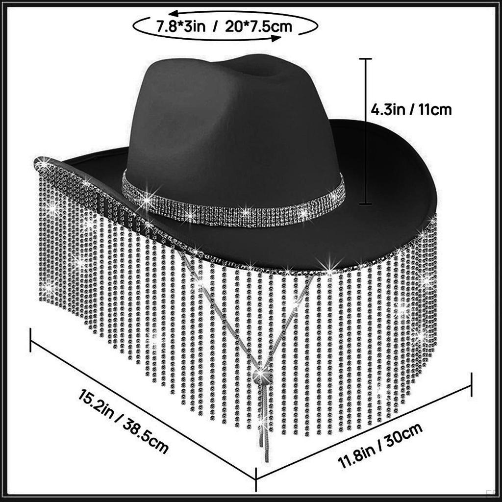 Cowboyhut Herren Cowgirl Bequemes Kostümzubehör Sonnenhut Outdoor für Cosplay Partys