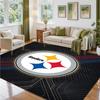 Pittsburgh Steelers Design Crystal Velvet Rug Soft Decorative Mat for Bedroom Entrance