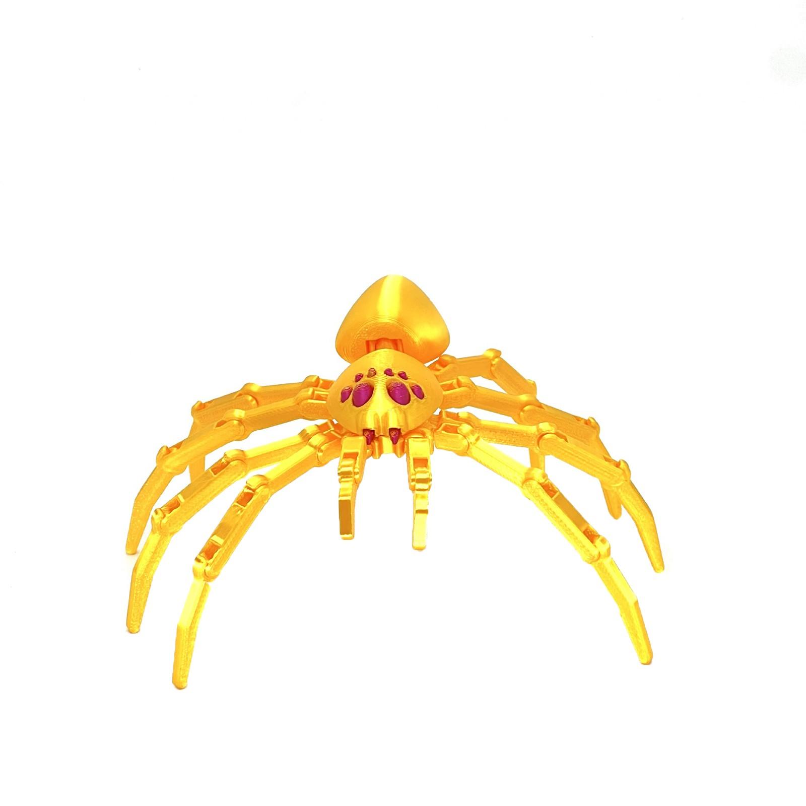 

3D-печатная сборка паука с подвижным соединением, игрушка для взрослых и детей One Size жёлтый