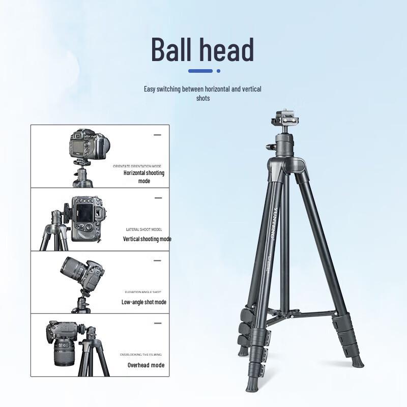 YUNTENG VCT-580 Aluminum Alloy Camera Tripod