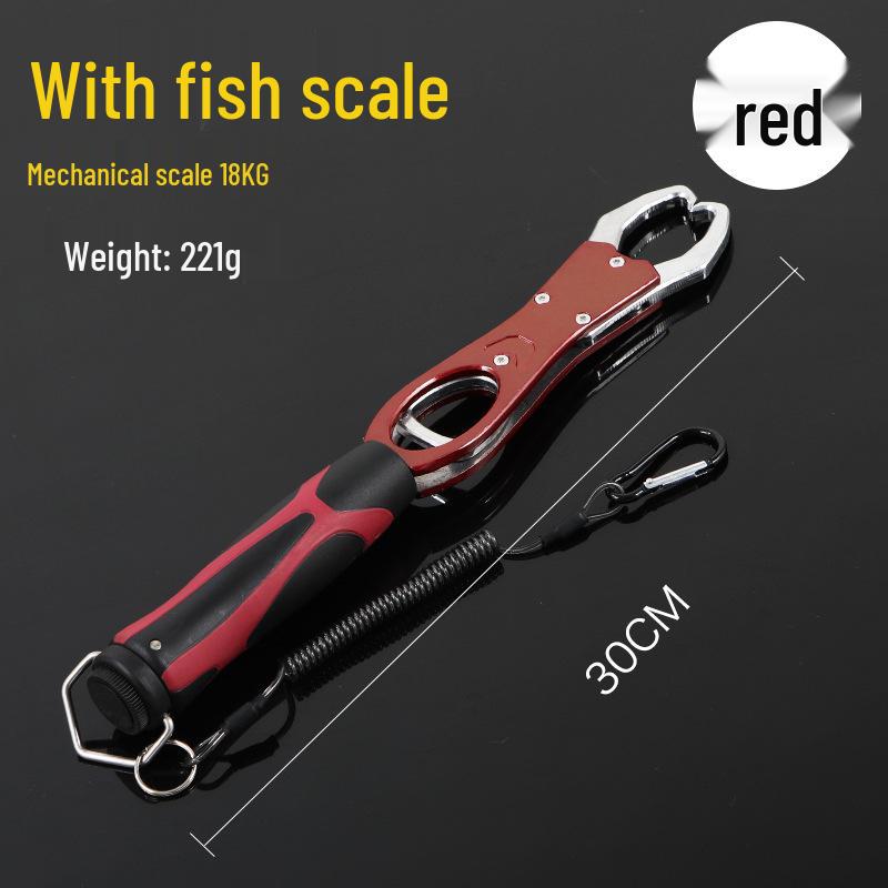 Multi-Functional Aluminum Fish Gripper & Lure Pliers with Scale Control