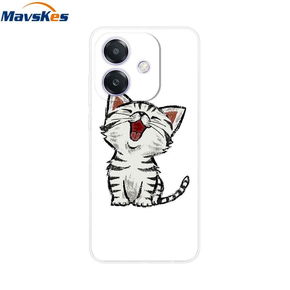 Oppo A3x A3 4G 5G Kılıfı CPH2669 Boyalı Çiçekli Kapak Darbeye Dayanıklı Telefon Kılıfı Oppo A3x OppoA3 OppoA3x İçin Yumuşak TPU Kılıflar Kılıf