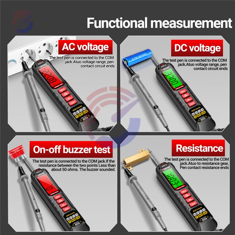 A3015 3016 Car Digital Multimeter Voltage Detector Pen Car Fault Maintenance Circuit Tester Digital Car Probe Electrician Tools