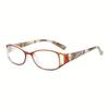 8 Pairs Of Light Luxury Trendy Reading Glasses Elegant Printed Ultra Light Frame Neutral Casual Fashion Glasses