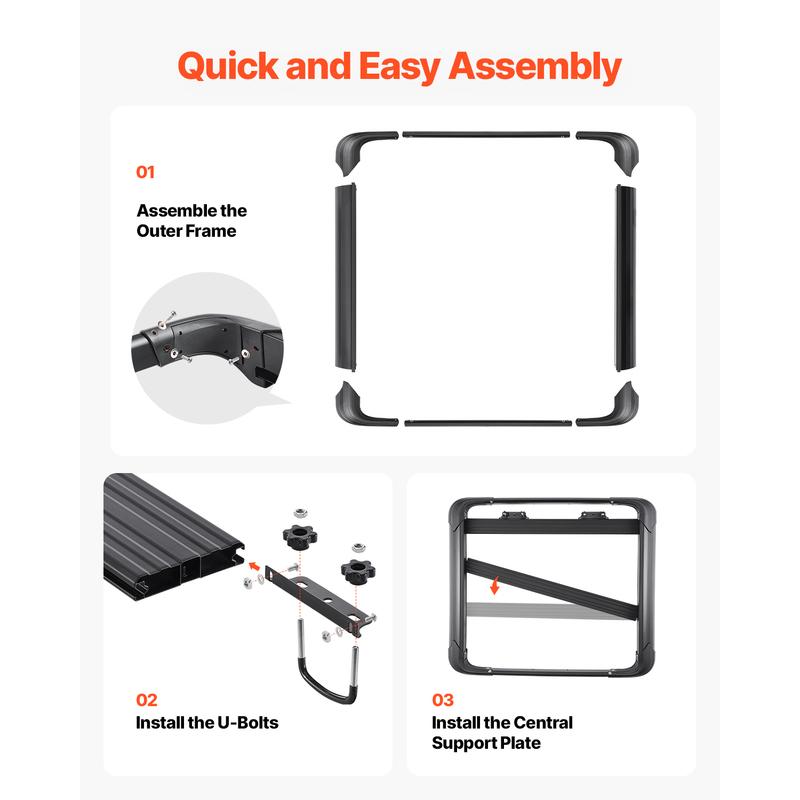 SucceBuy Roof Rack Cargo Carrier 48x40x5.6“ Universal Rooftop Cargo Basket Car Top Luggage Holder Anti-Rust Alloy Steel for Car